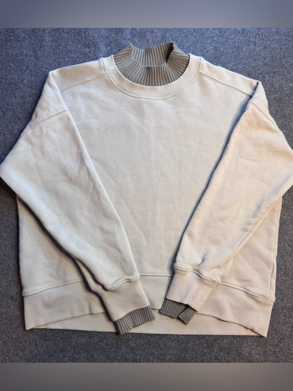 Reiss Grey Mockneck Sweatshirt - New Without Tags